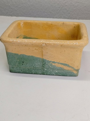 Handmade rectangular bonsai pot made of cement new