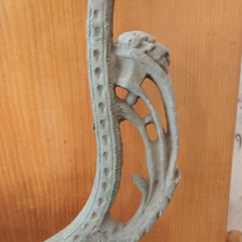 Cast iron mirror frame