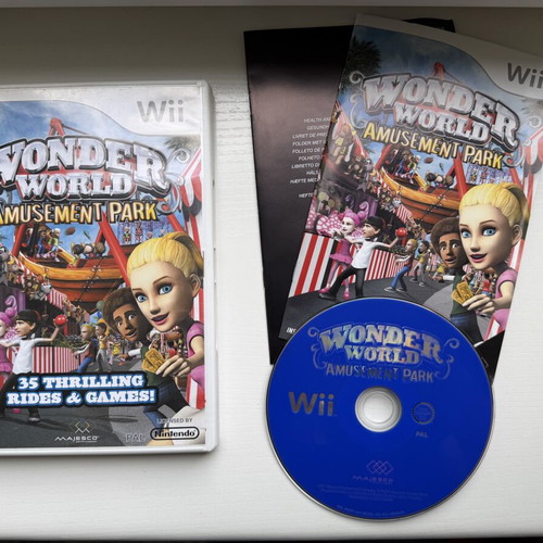 Wii Wonder World Amusement Park game used for Nintendo Wii with manual
