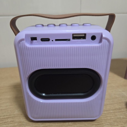 Portable Mini Karaoke System K12 with Two Wireless Microphones