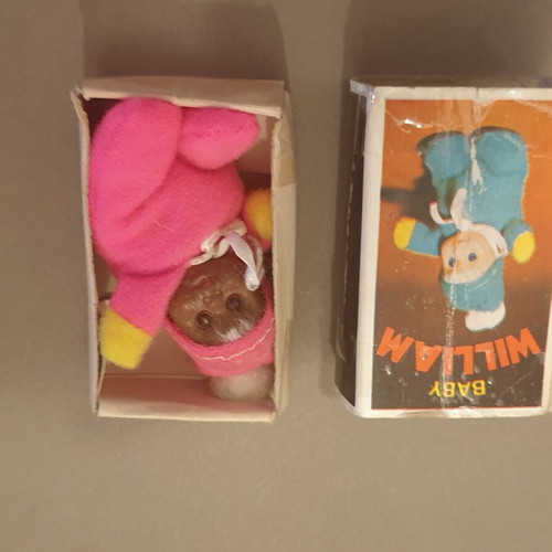 El Greco Baby William Bean doll used, pink, dark skin, original box