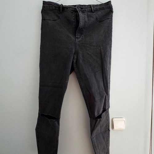 Zara jeans with rips, gray, size XXL