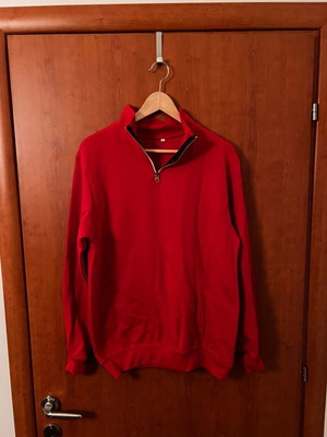 Φούτερ με zip καινούργιο, κόκκινο, μέγεθος L A-Style