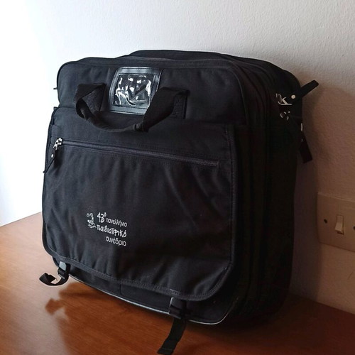 Briefcase bag new, 43rd Panhellenic Pediatric Conference, black