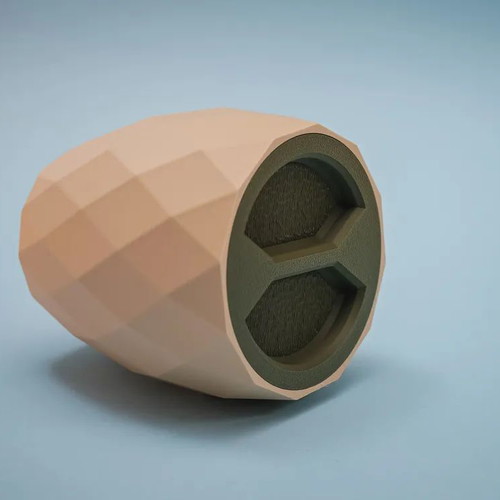 Portable nut bowl with screw lid made to order
