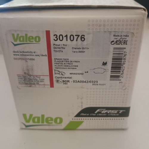 Valeo Brake Pads for Toyota and Daihatsu New