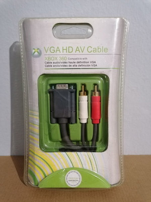 Xbox 360 VGA HD AV Cable, 3rd party