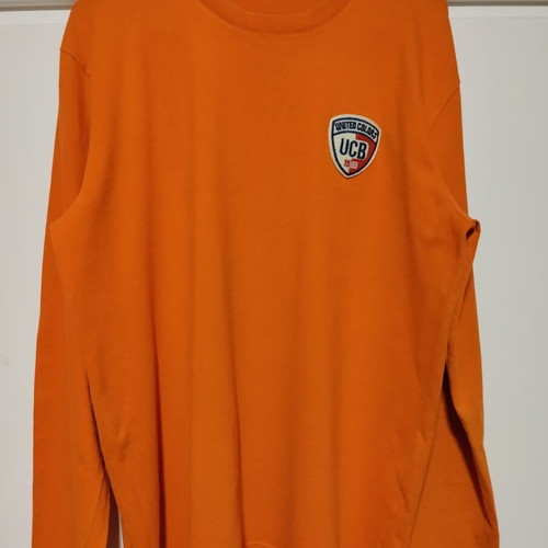 Benetton men's orange long sleeve shirt large used