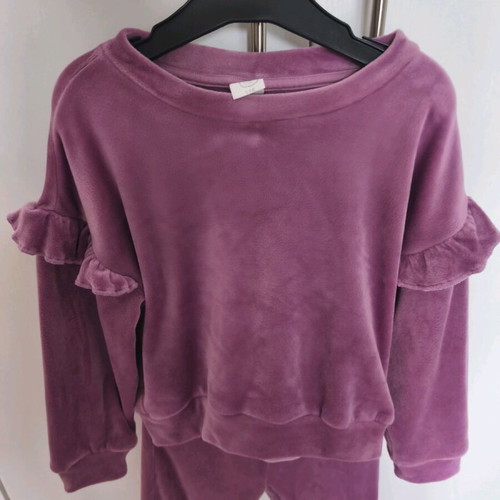 Cool Club velvet tracksuit like new, purple