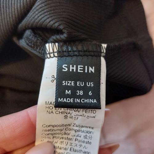 Shein top medium with one shoulder black like new