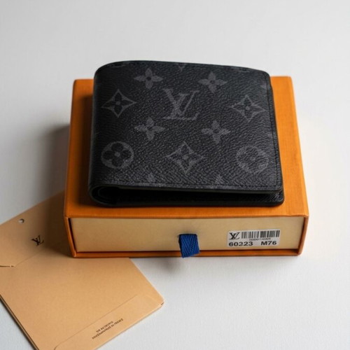 Louis Vuitton wallet, black Monogram Eclipse design