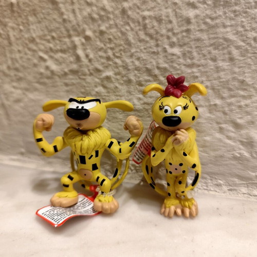 Marsupilami and Marsupilamina figures Plastoy new collectible set