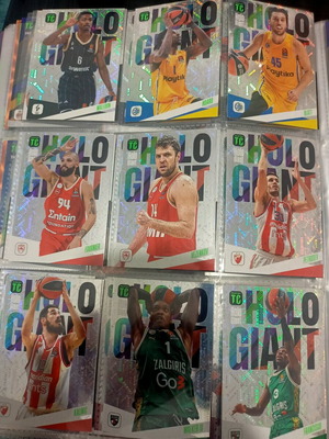 ΠΛΗΡΕΣ ΣΕΤ ΜΕ 36/36 HOLO GIANT EUROLEAGUE TOP CLASS PANINI 2025.