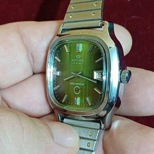 Midas 17 Rubis men's watch like new, manual winding