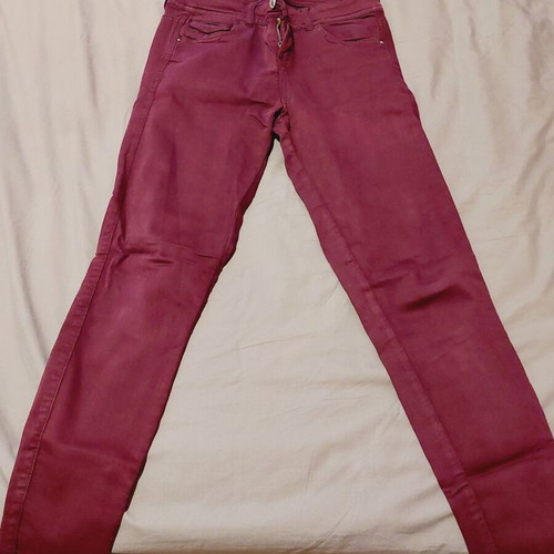 Bordeaux denim pants like new, small-medium