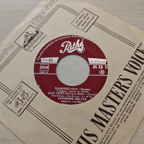 Lucienne Delyle Fleurissez-vous Vinyl 7" EP used, pop