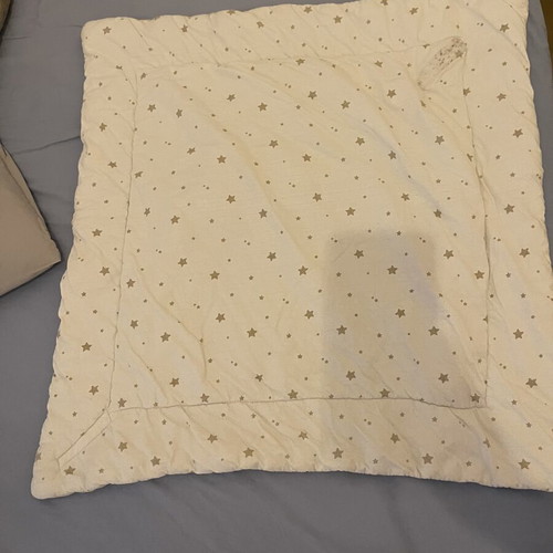 Baby blanket square that converts to sleeping bag with scratch, used, set of 2