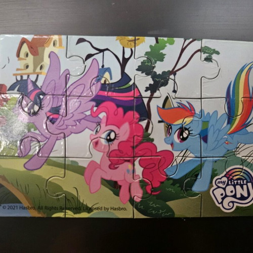 My Little Pony magnetic puzzle like new, small size 9x6 cm