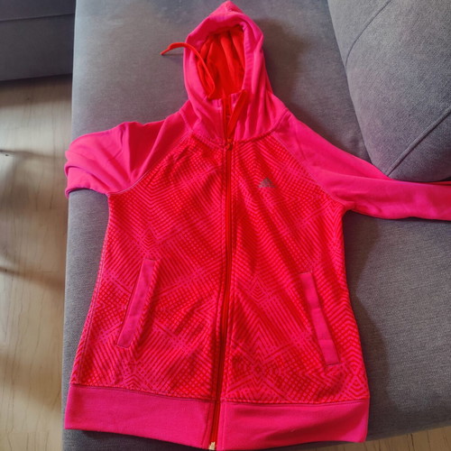 Adidas sports jacket with hood like new, size XS