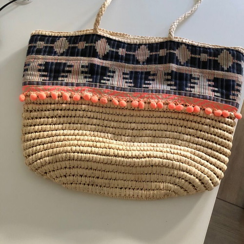 Straw bag like new, slightly used