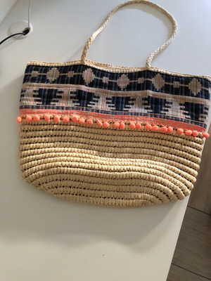 Straw bag like new, slightly used