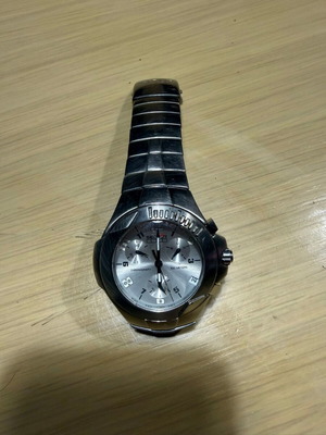 Sector 134 Chronograph Steel watch like new, white and silver