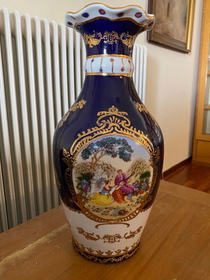 Βάζο Limoges γνήσιο ανάγλυφο 40 εκ ύψος