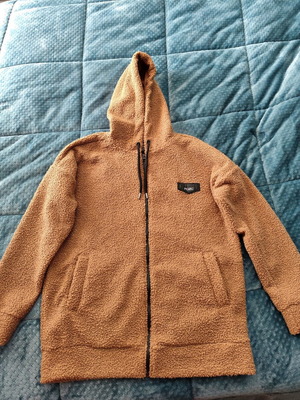 Men's oversized P/COC teddy jacket like new, brown, size S