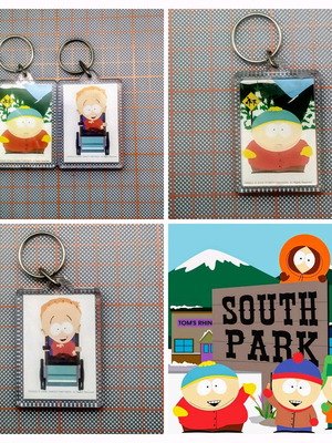 Μπρελόκ South Park καινούργια, σετ 2 τεμαχίων με Cartman και Timmy