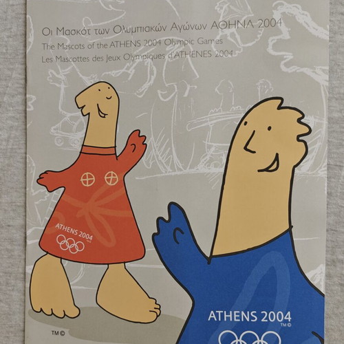 Athens 2004 Plush Collectibles – Proteas Paralympic Mascot & Phoebus, Athena