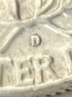 1964 Rare Quarter Dollar με σφραγίδα D σαν καινούργιο, ασήμι