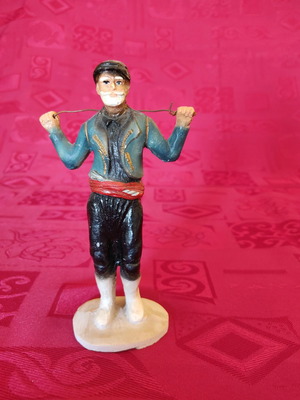 Decorative Cretan figure used, height 16 cm