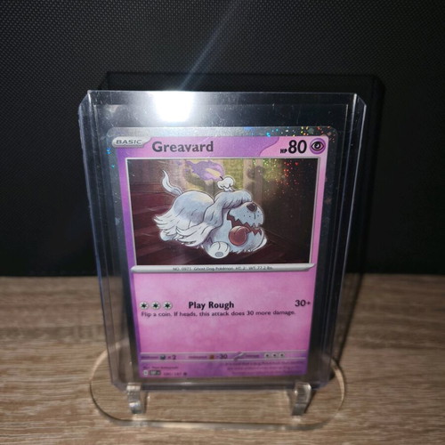 Pokémon card Greavard cosmo holo #100 like new from Obsidian Flames