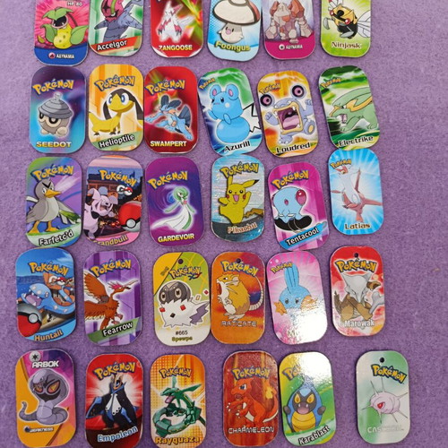 Pokemon metal tags used, set of 30 bootleg 2013-2014