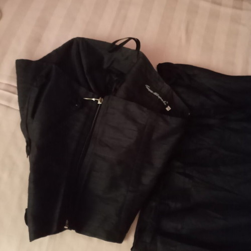 Silk evening set with skirt and corset Tassos Mitropoulos like new, black