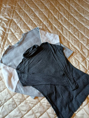 Zara shirt and Bershka sweatshirt set L gray like new