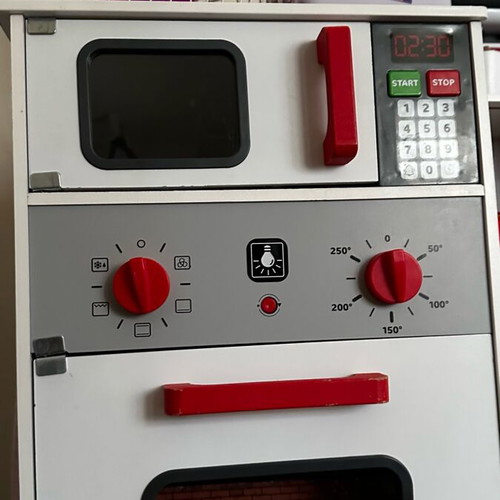 Wooden kids kitchen like new with lights and sounds