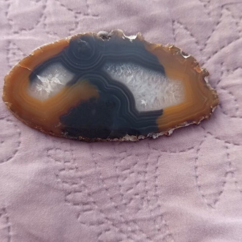 Natural crystal agate semi-precious stone new