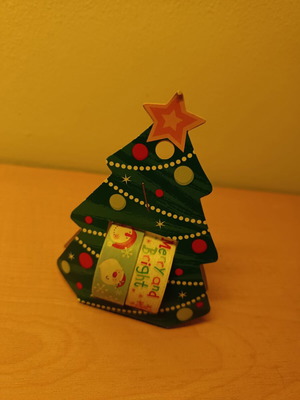 Christmas washi tape new, 2 pieces in festive tree holder