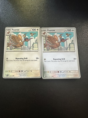 Fearow 103/132 Mega Evolution Pokemon card, normal and reverse