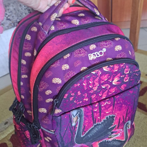 POLO Extenic Glow school backpack used with swan design