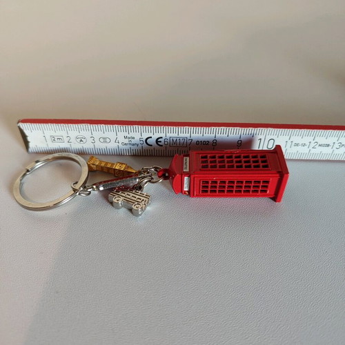 Collectible keychains travel set new, London phone box Gibraltar globe