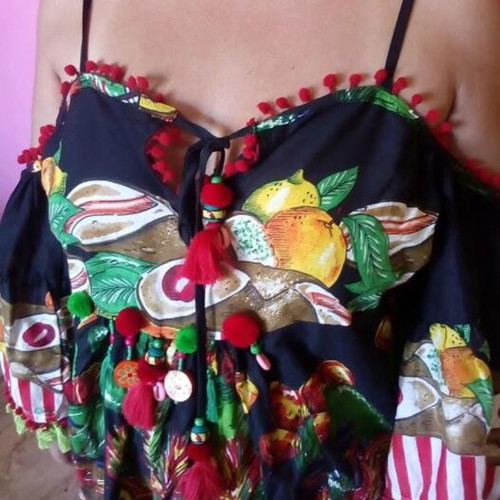 Blouse Giacomo Cinque Antica Sartoria Positano new, multicolor, free size XL