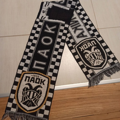 PAOK Thessaloniki scarf used, authentic