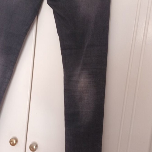 Jean skinny elastic like new, size 36, black with gray fading