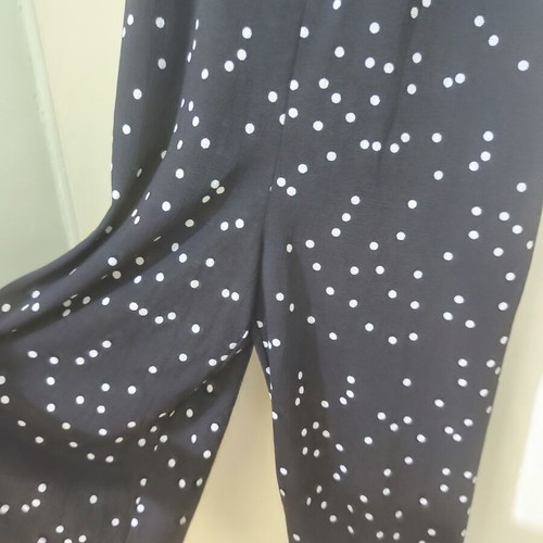 Polka Dot Jumpsuit George XS like new, black and white