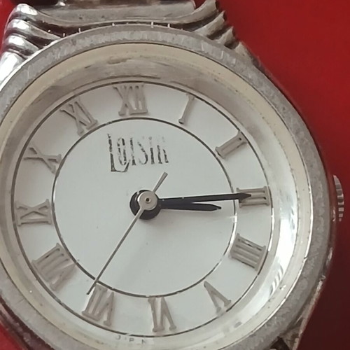 Lousir watch like new, 925 silver with stainless steel case