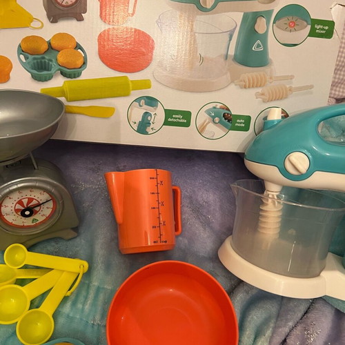 ELC Baking set used, mixer set with missing piece