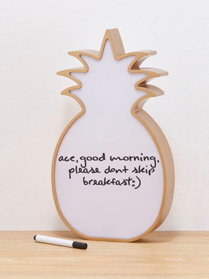 Pineapple decorative board with light and white board new