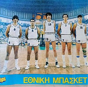 Παλιά διπλή Αφίσα Νικου Γκάλη - Εθνική Ελλάδος